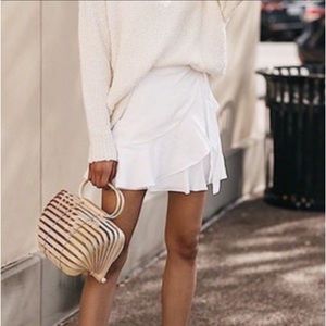 Revolve Patricia ruffle wrap skirt